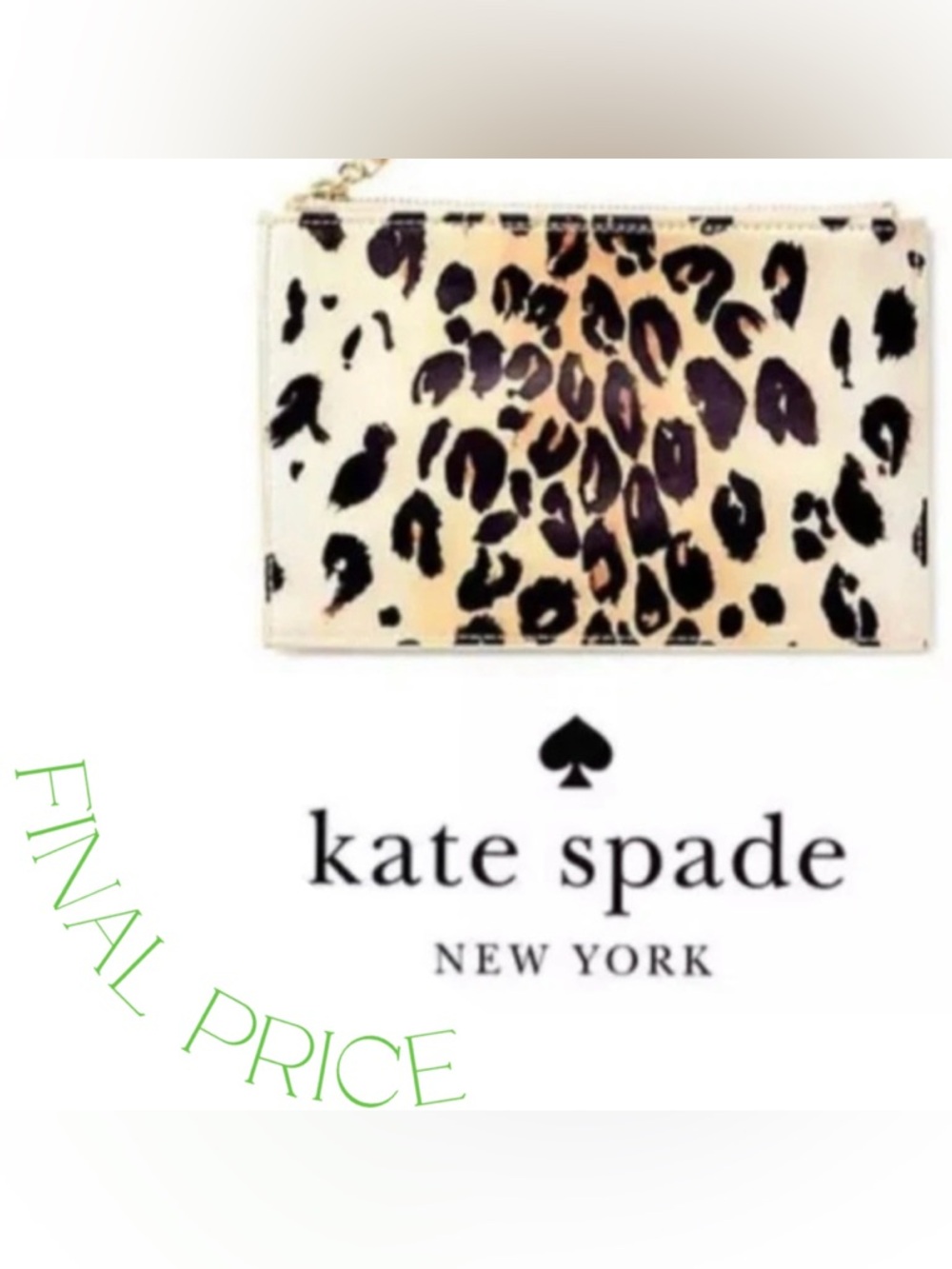 ✅ FINAL PRICE NEW Kate Spade Versatile Leopard Clutch/Pouch